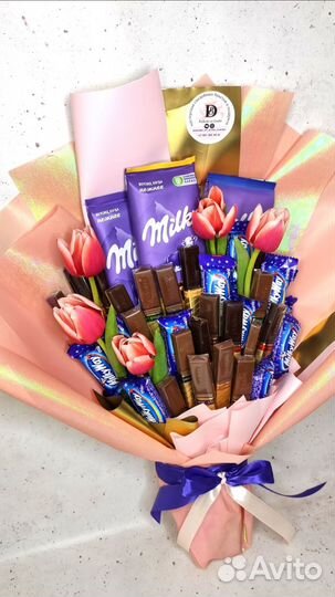 Съедобный букет. Подарок женщине