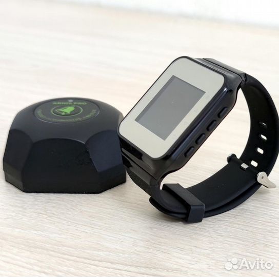 Кнопка вызова официанта Бургер и пейджер часы