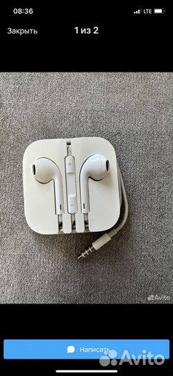 Наушники apple earpods 3 5 мм проводные