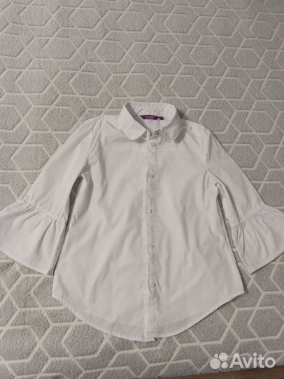 Блузки школьные + кофточка 140 пакетом