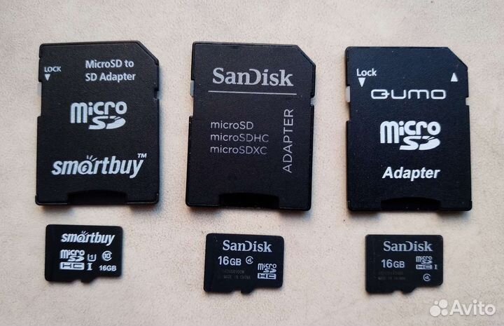 Карта памяти sdhc и micro sdhc 16 Гб