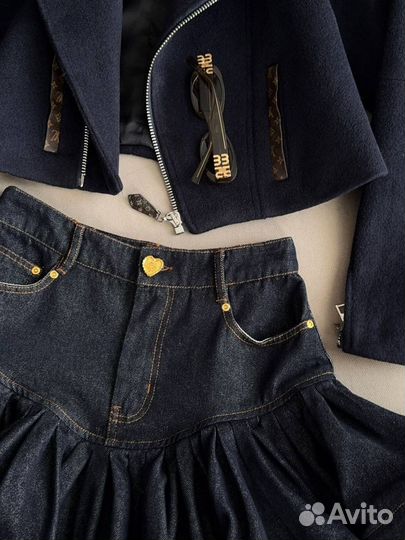 Джинсовая юбка женская zimmermann