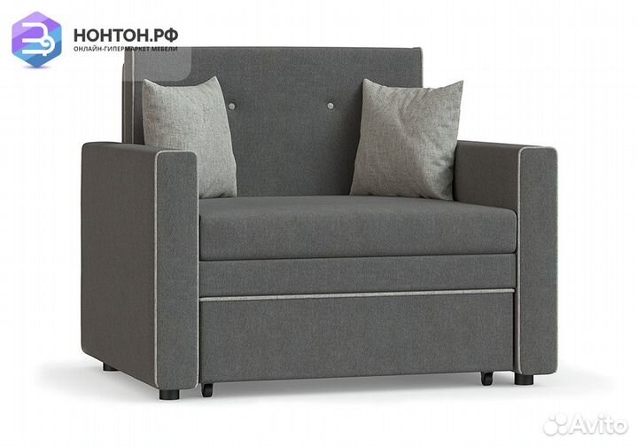 Кресло выкатное Найс серое / светло-серое