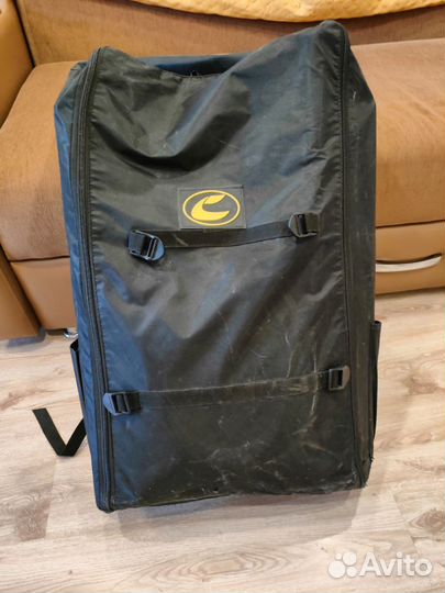 Надувная лодка пвх с транцем, бу,2х местная