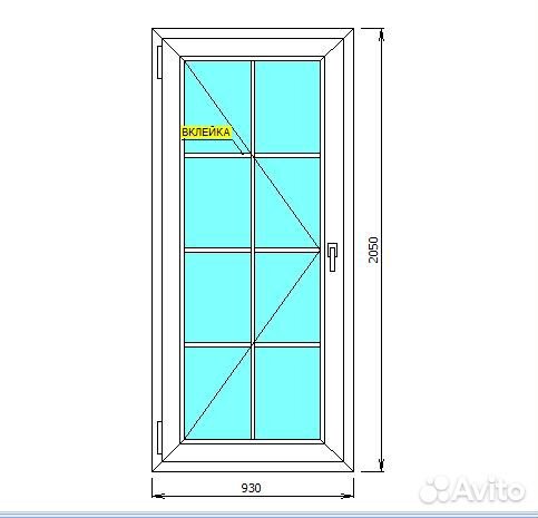 Дверь пластиковая пвх