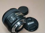Объектив Nikon 50mm 1,8G