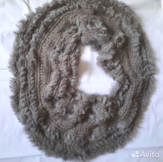 Снуд с мехом кролика