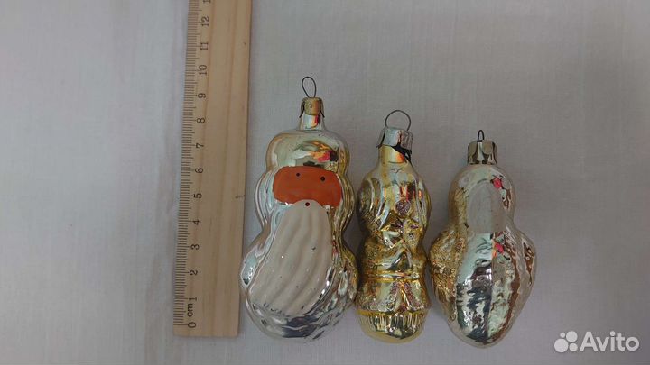 Советские стеклянные ёлочные игрушки
