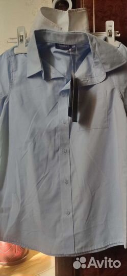 Три рубашки школьные 128