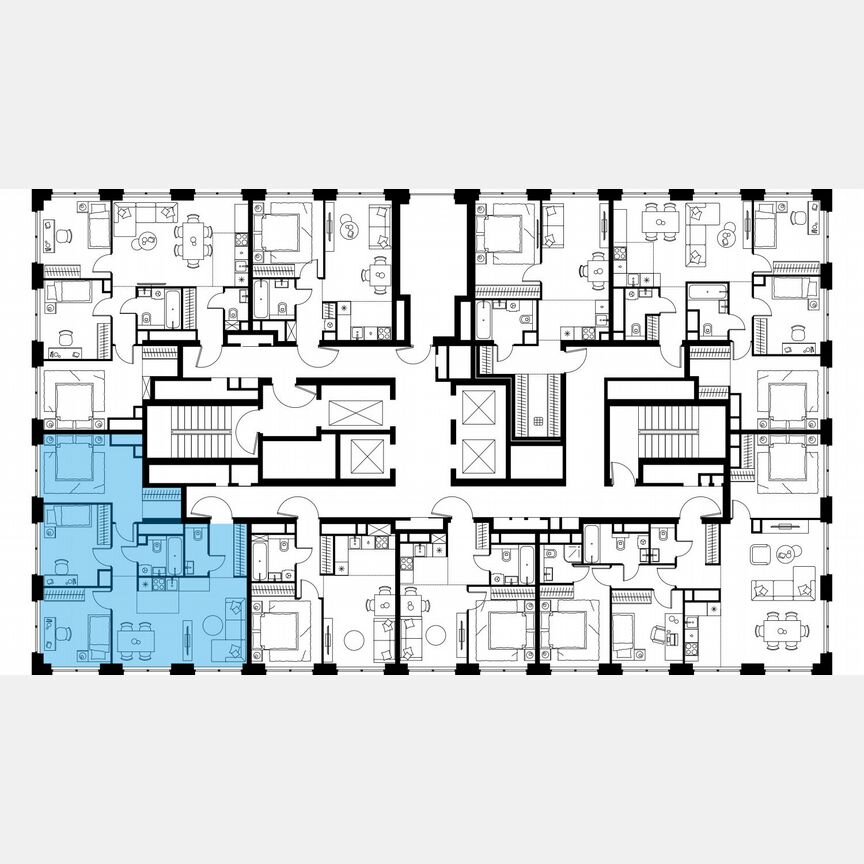 4-к. квартира, 75 м², 44/64 эт.