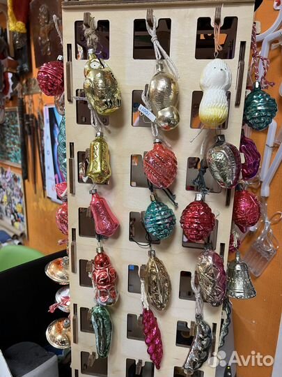 Елочные игрушки стекло СССР