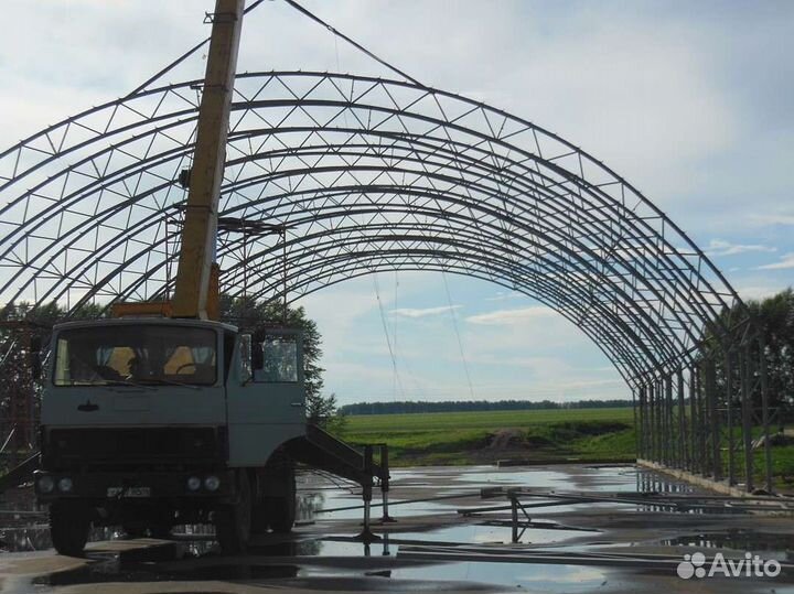 Полный Каркас ангара 20х60м. Тип В
