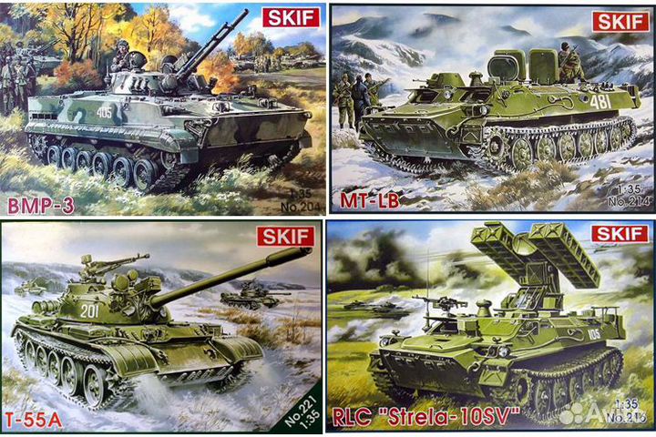 Сборные модели бронетехники skif 1/35