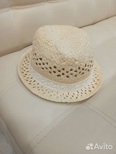 Соломенная шляпа детская