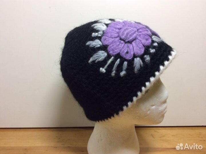 Шерстяная шапочка по головке, р-р 55-58, арт 215