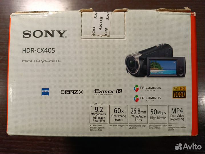 Видеокамера цифровая Sony HDR CX405