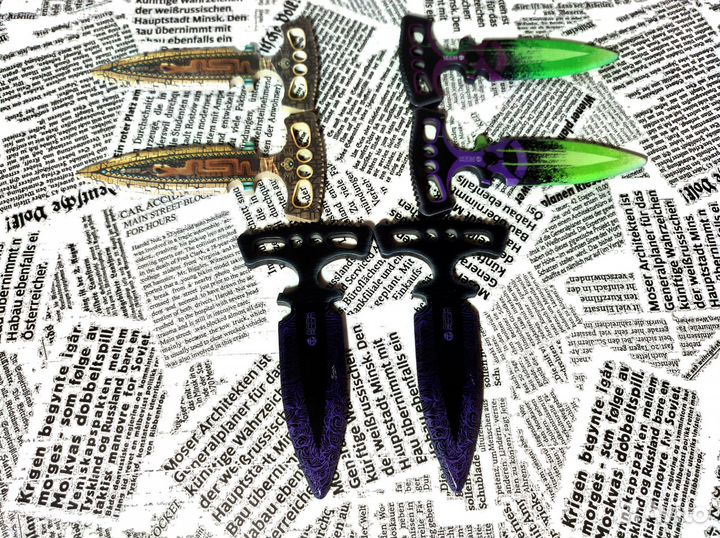 Тычковые парные игрушечные ножи из Standoff 2