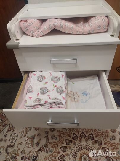 Комод Фея с пеленальной доской 1560 (Белый)