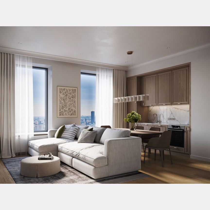 2-к. квартира, 44,7 м², 12/42 эт.