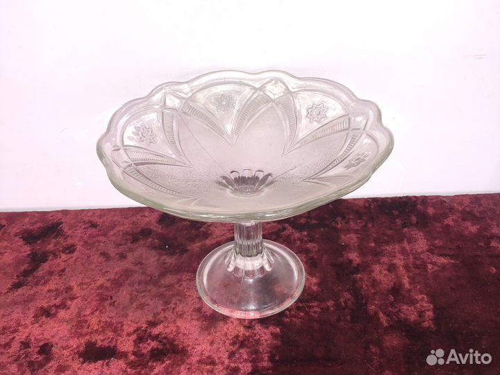 Конфетница,фруктовница Стекло СССР