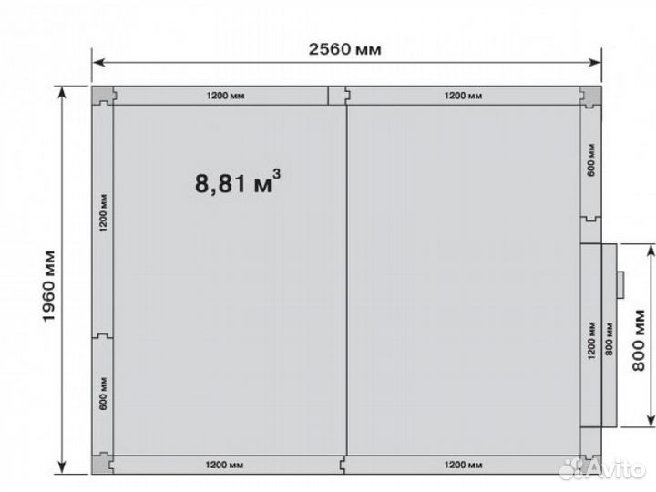 Камера холодильная Polair кх-8.81