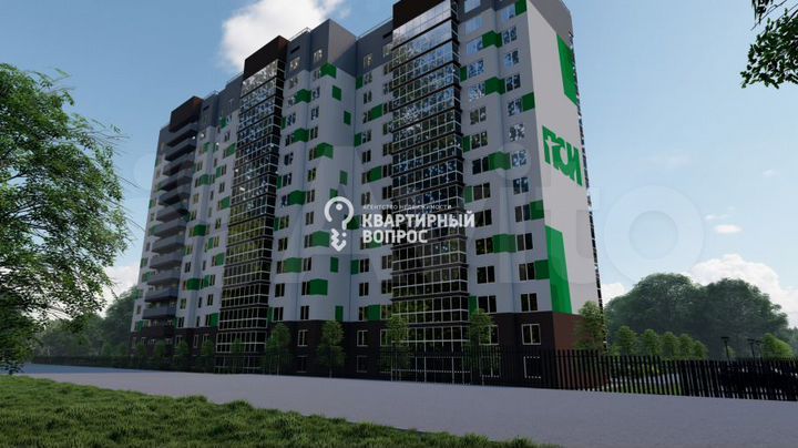 1-к. квартира, 45,2 м², 7/15 эт.