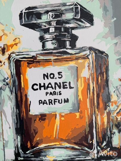 Картина на холсте Духи Шанель 40/50