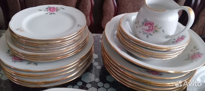 Сервиз столовый СССР на 6 персон с супницей