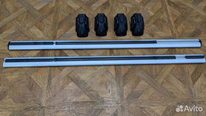 Багажник на рейлинги hyundai santafe