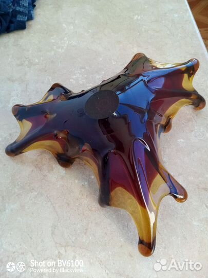 Ваза цветное стекло