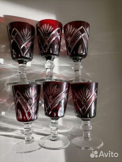 Графин и рюмки хрусталь гдр