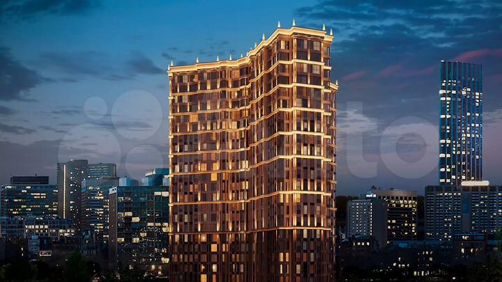 1-к. квартира, 53,6 м², 6/25 эт.