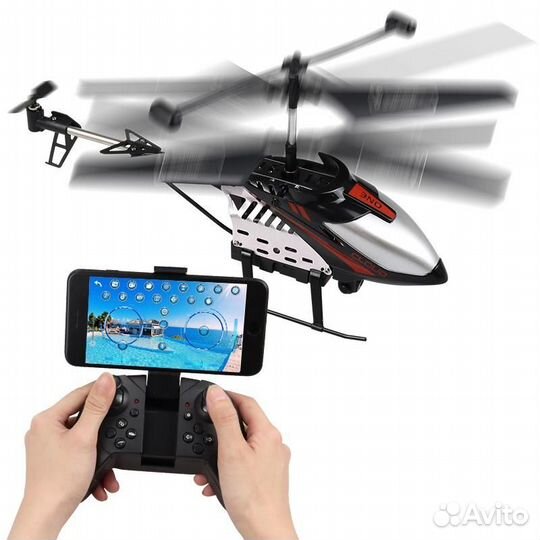 Вертолет на радиоуправлении с камерой пульт новый
