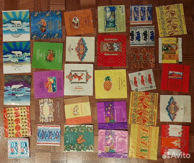 Фантики от конфет 90х