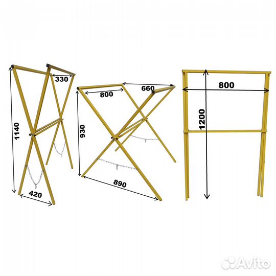 Подставка малярная 120*80 (козелок для покраски)