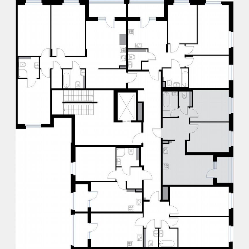 2-к. квартира, 51,9 м², 3/3 эт.