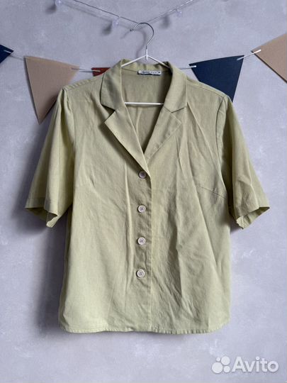 Блузка зеленая женская 46