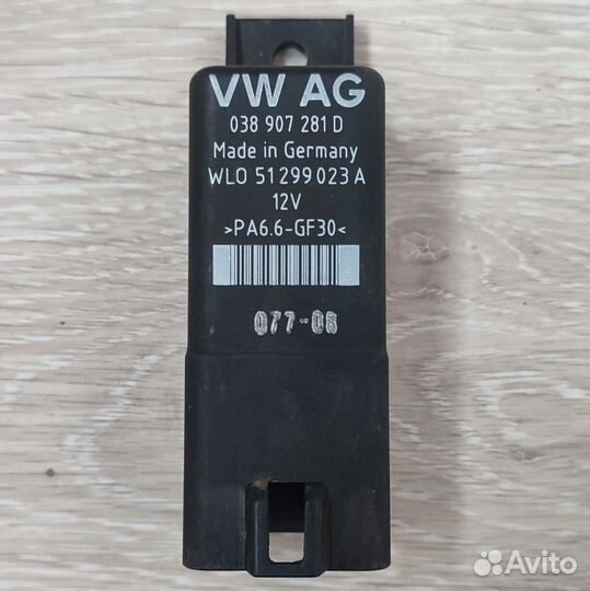 Эбу свечей накала VAG