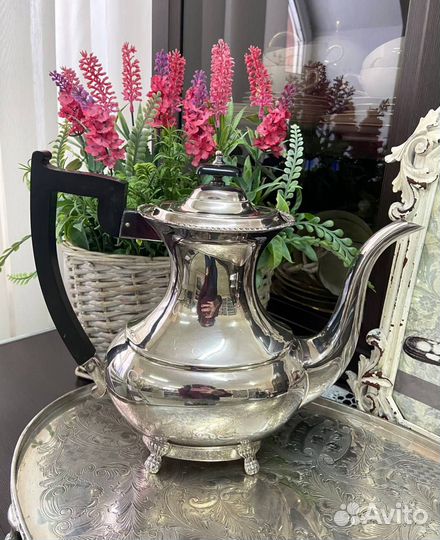 Чайно-кофейный набор серебрение