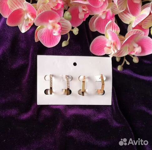 Ч13 Стильные сережки сток