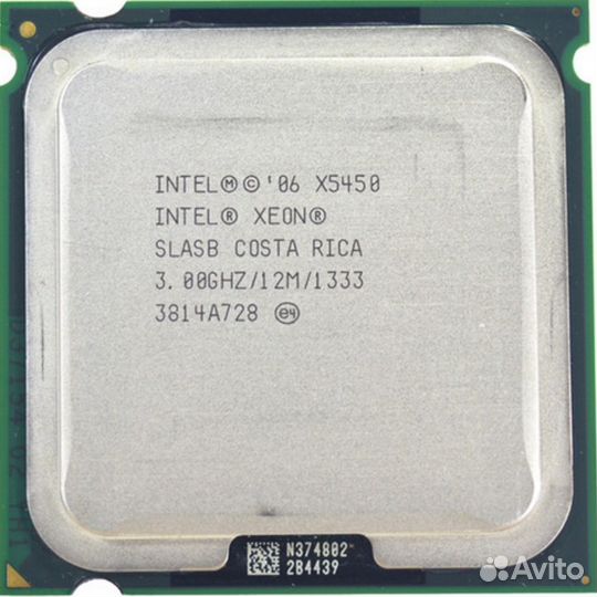 Xeon x5450 3.00GHz/12M/1333M LGA771 4 ядра