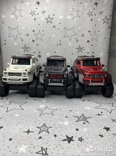 Металлическая Машинка Мерседес 6х6 Внедорожник / И