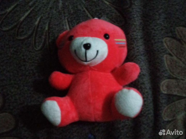 Розовый, плюшевый мишка