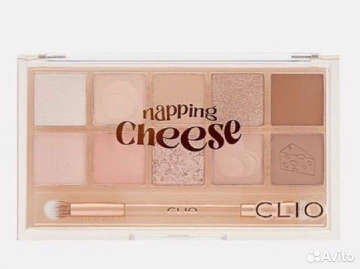 Палетка теней clio napping cheese