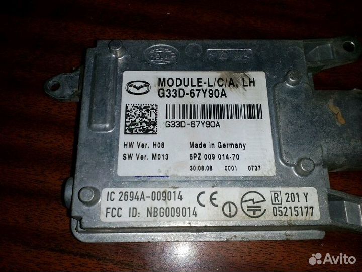 Блок электронный Левый/правый Mazda 6 GH