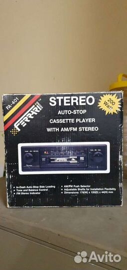 Автомагнитола ferrari касетная новая