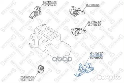 Подушка двс левая Mazda 323 BJ all 98/Premacy CP