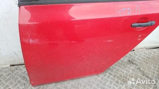 Дверь задняя левая skoda fabia 2 (4TD11FG01)