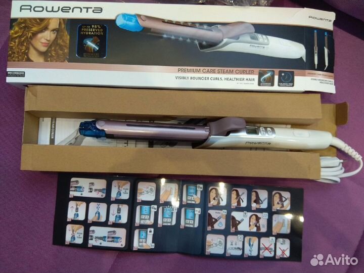 Паровая плойка rowenta Premium care steam curler