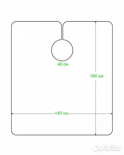 Пеньюар накидка парикмахерская новая